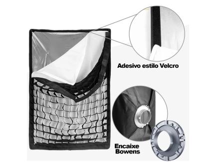 Softbox Bowens Estdio Com Grid 60x90cm Sb-Bw60x90 Godox