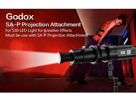 Adaptador De Lente Projeo Fotogrfica Sa-P1 Para Iluminador Led Fresnel S30 Godox
