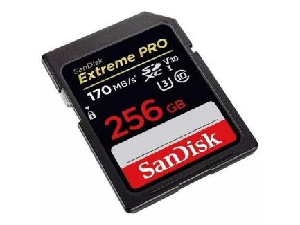 Carto De Memria 256gb Sdxc 200mbs V30 4k Extreme Pro Sandisk