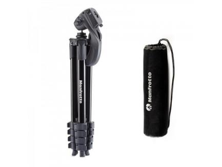 Kit Trip Manfrotto Com Cabea E Bolsa Mk Compact Action Bk Preto 