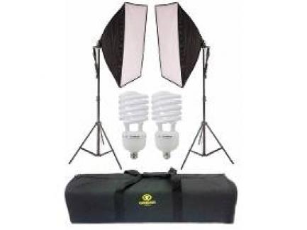 Kit Iluminao Estdio Youtube 2 Softbox 50x70cm Com Grid E Bolsa gata Ii 220v Greika 