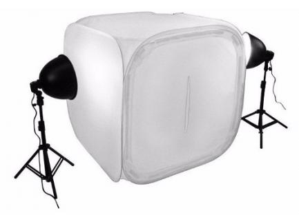 Mini EstDio IluminaO Greika Kit Cabana Tenda 40x40cm + 2 TripS 64cm Pk-St07
