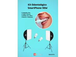 Kit Estdio Fotografia Odontolgica 90w 5500k Para Smartphone