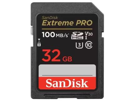 Carto De Memria 32gb Sandisk Sdhc 100mbs Extreme Pro 