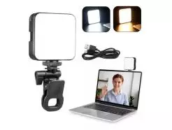 Iluminador Led Mini Com Difusor E Bateria Interna 4,5w Clip On Led-64 Greika
