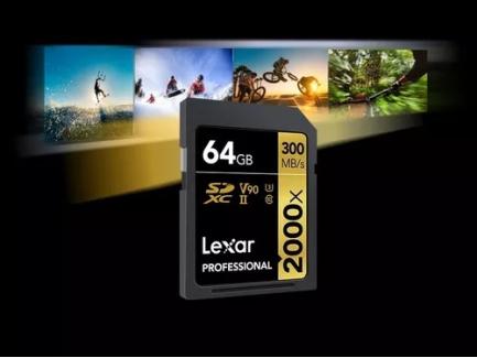 CartO De MemRia 64gb Bnnnu 300mbs V90 8k Gold Series Lexar