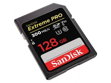 Carto De Memria 128gb Sdxc 300mbs V90 Ii 8k Extreme Pro Sandisk